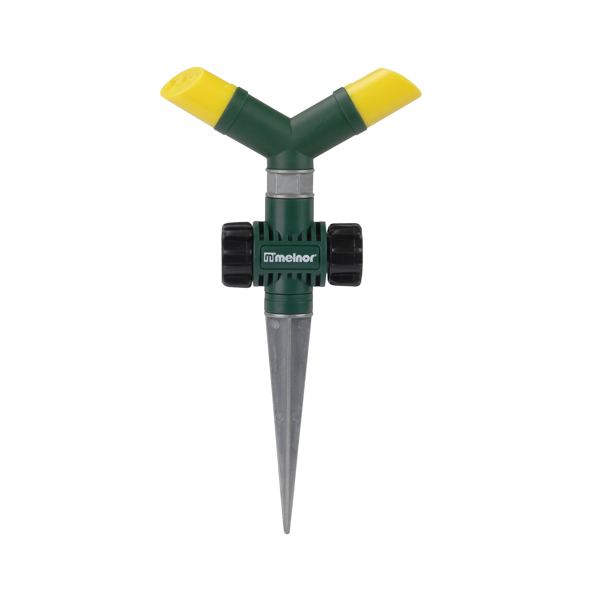 2-Arm Revolving Spike Lawn Sprinkler – Melnor