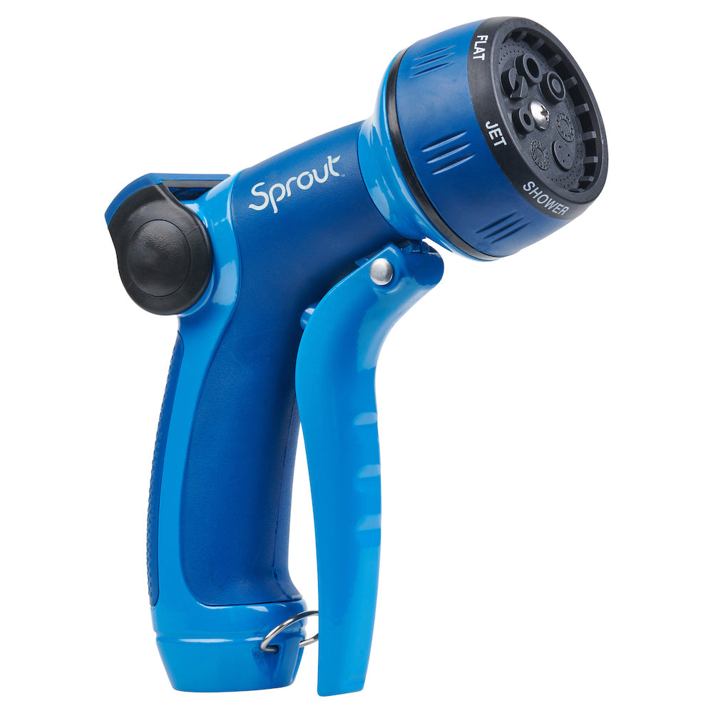 Blueberry Blue Metal Front-Trigger 7-pattern Nozzle – Melnor