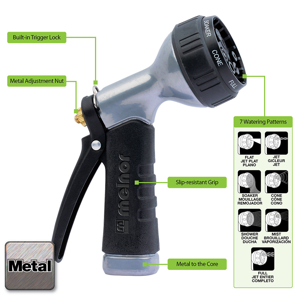 Melnor 7-Pattern Nozzle Features