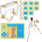 MiniMax+ Turbo Oscillating Sprinkler with Telescoping Tripod Features