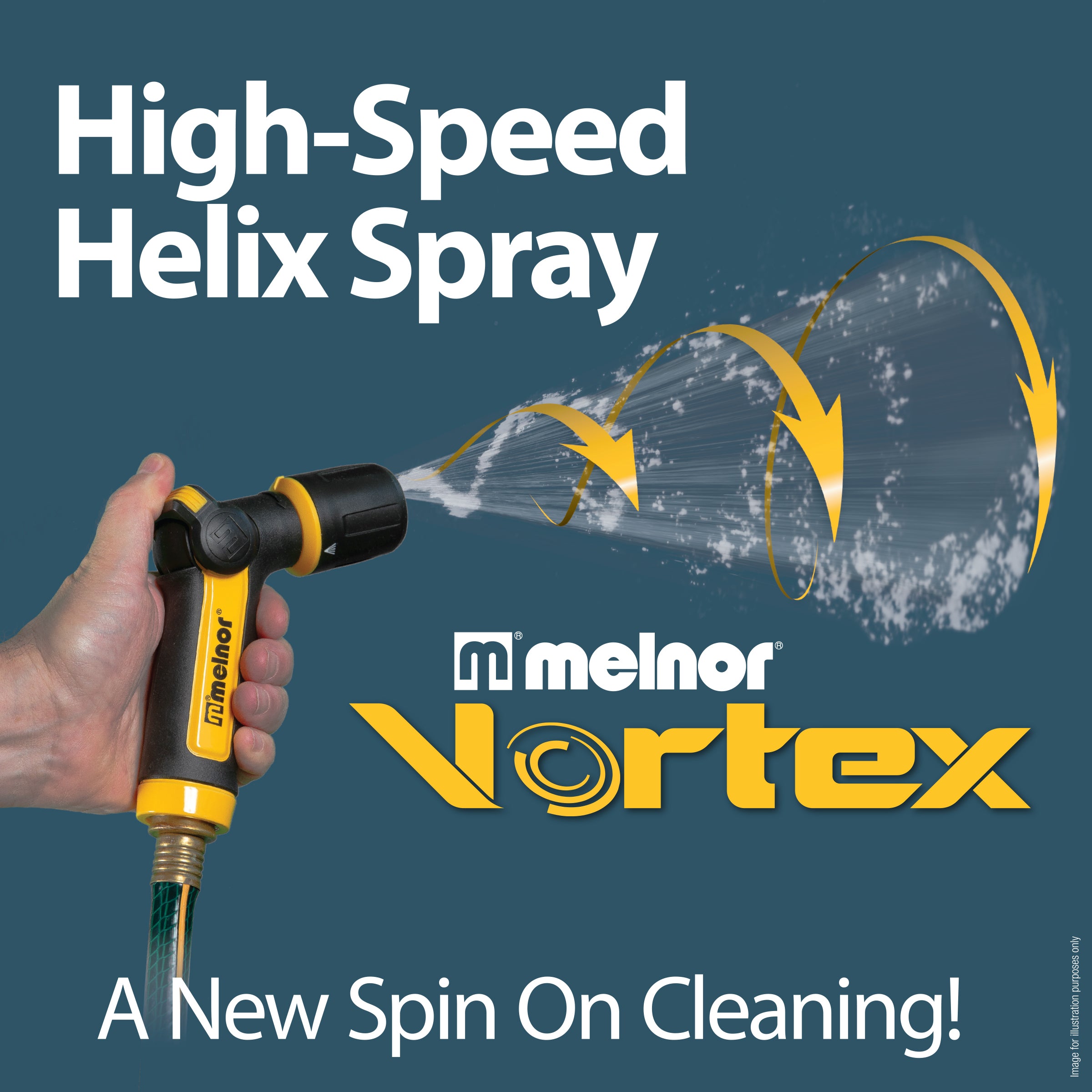 Vortex® 3-Pattern Thumb-Control Nozzle – Melnor