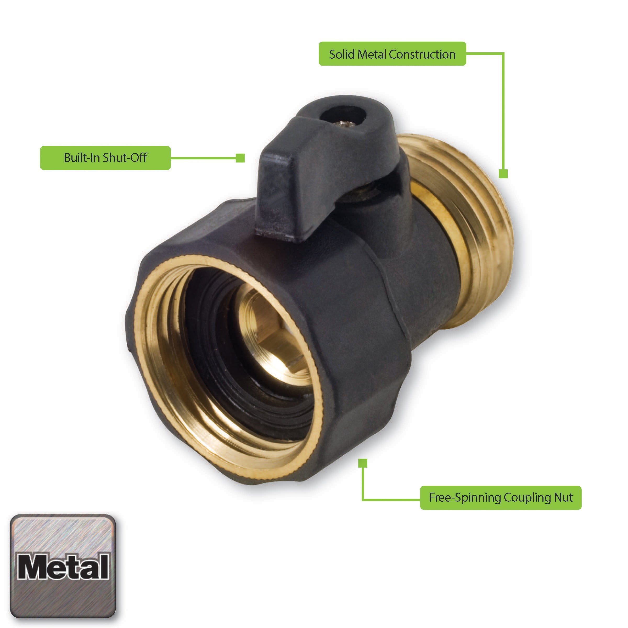 Melnor Metal Hose Valve - Thumbnail 5