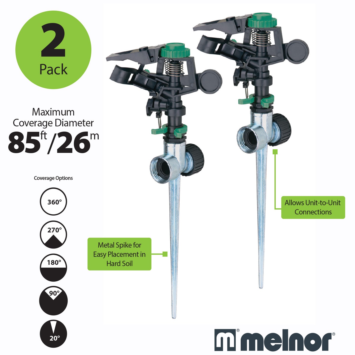 Melnor Pulsating Sprinkler on Metal Spike - Thumbnail 4