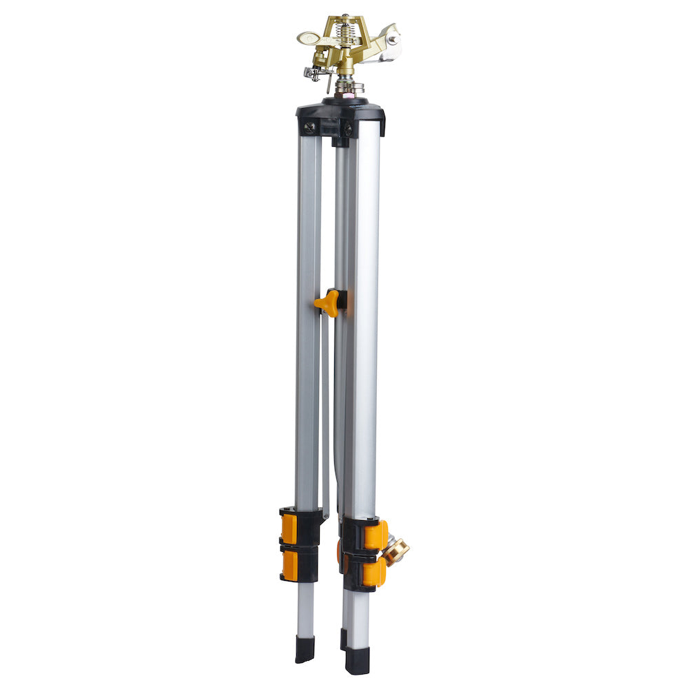 Melnor metal pulsating sprinkler with tripod
