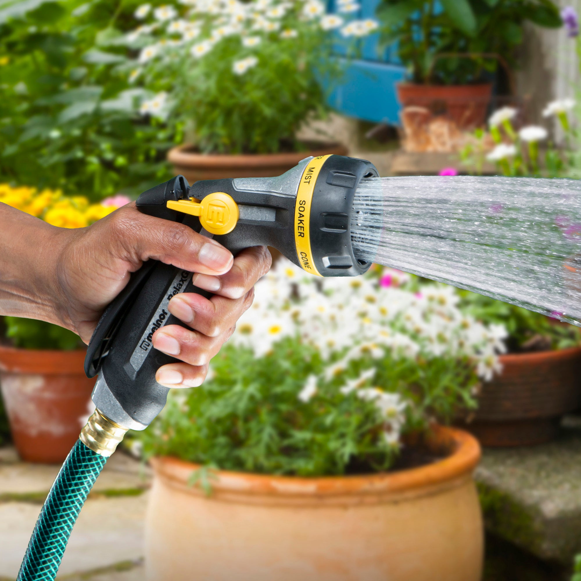 RelaxGrip® Metal 8-Pattern Nozzle – Melnor