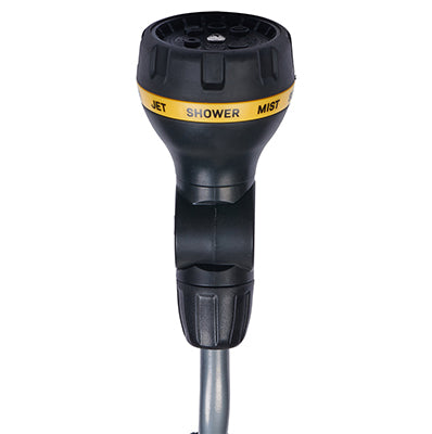 Close up view of the spray head on the R8639 Melnor RelaxGrip® 8-Pattern Watering Extension Wand