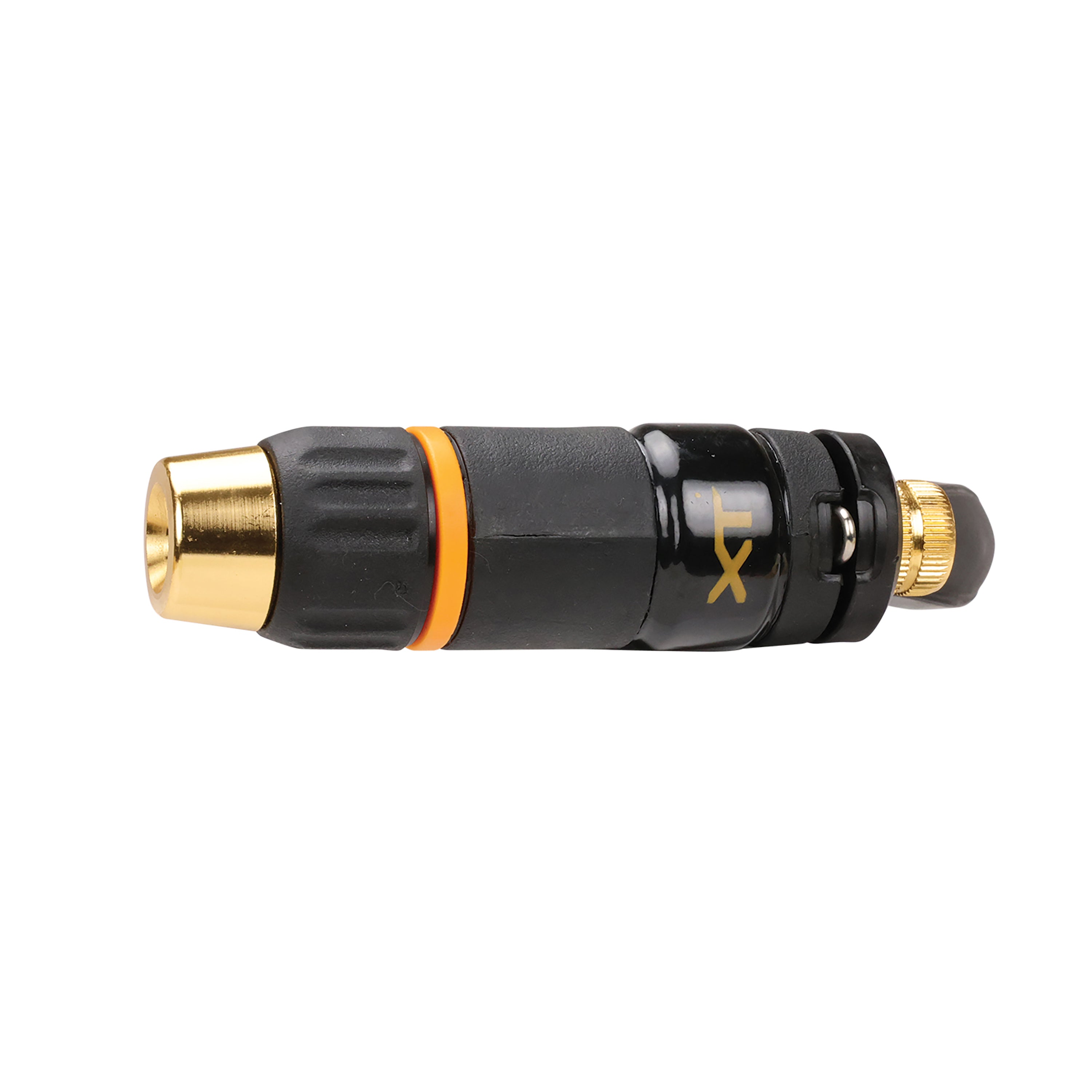 Top view of the Melnor XT200 Rear-Trigger Metal Adjustable Nozzle on white background.