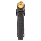 Front view of the Melnor XT300 Front-Trigger Metal Adjustable Nozzle with Flow Control on white background.