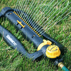 Melnor XT Turbo Oscillating Sprinkler with Timer gently watering