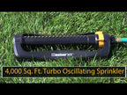 4,000 Sq. Ft. Turbo Oscillating Sprinkler (YouTube)
