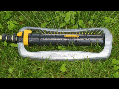 Metal 4,500 Sq. Ft. Turbo Oscillating Sprinkler with Flow Control (YouTube)