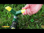 2-Arm Revolving Spike Lawn Sprinkler (YouTube)