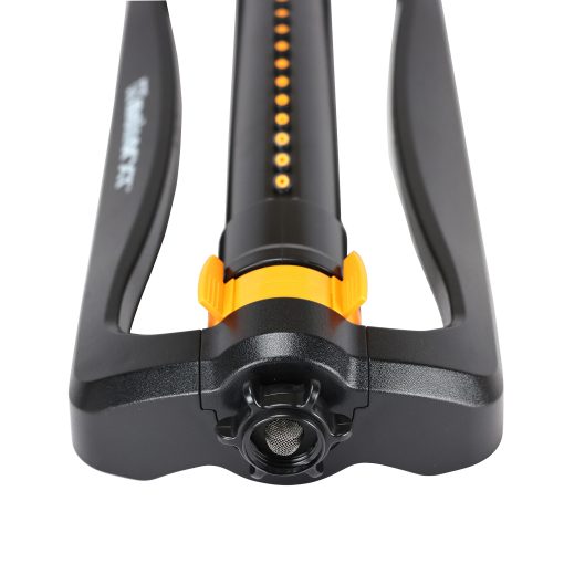Melnor XT Turbo Oscillating Sprinkler view of range adjustment control