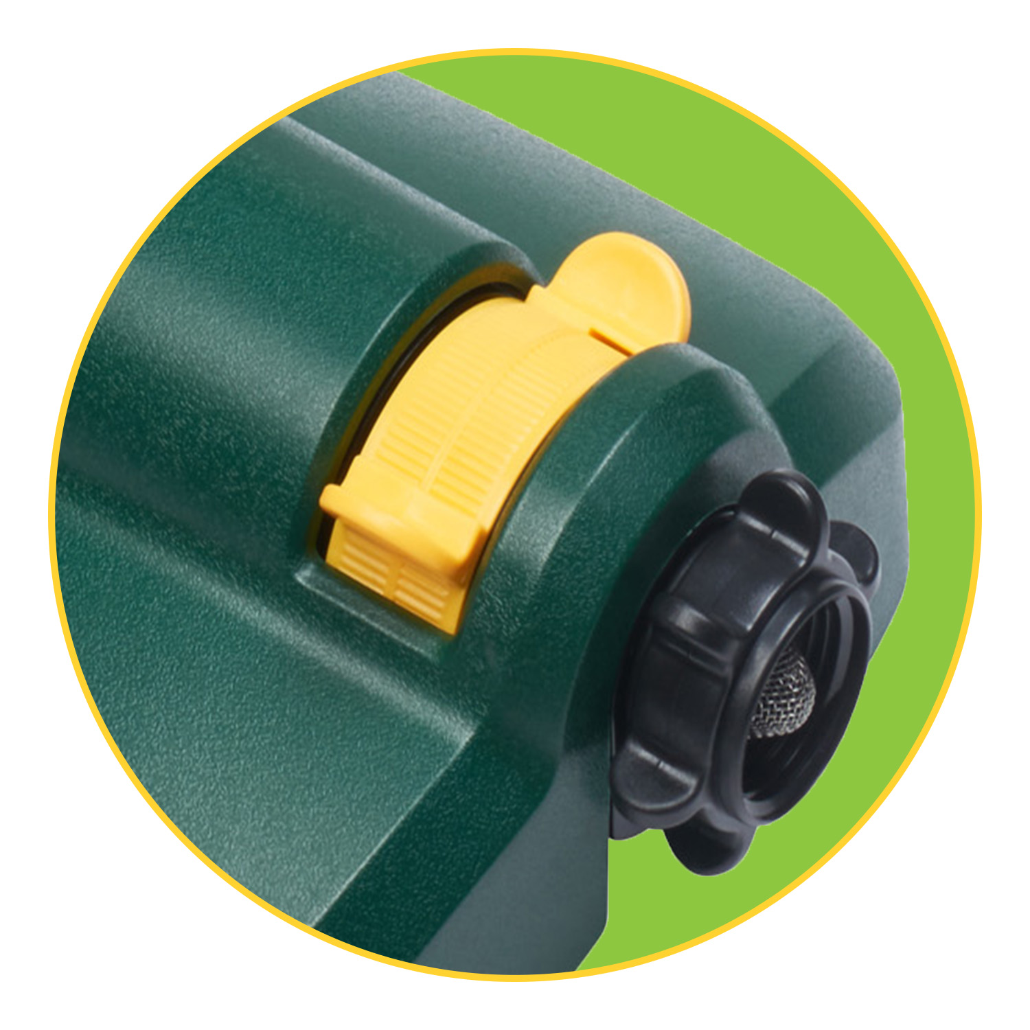 Close Up view of the Melnor TurboTek Sprinkler Range Control